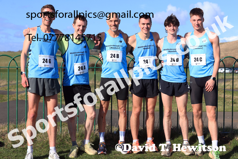 Senior Mens 2026 NECAA Royal Signals Road Relays, Hetton Lyons Country Park, Hetton le Hole. Photo: David T. Hewitson/Sports for All Pics